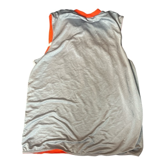 NIKE Reversible Mens Basketball Jersey Orange Grey White - Picture 2 of 6